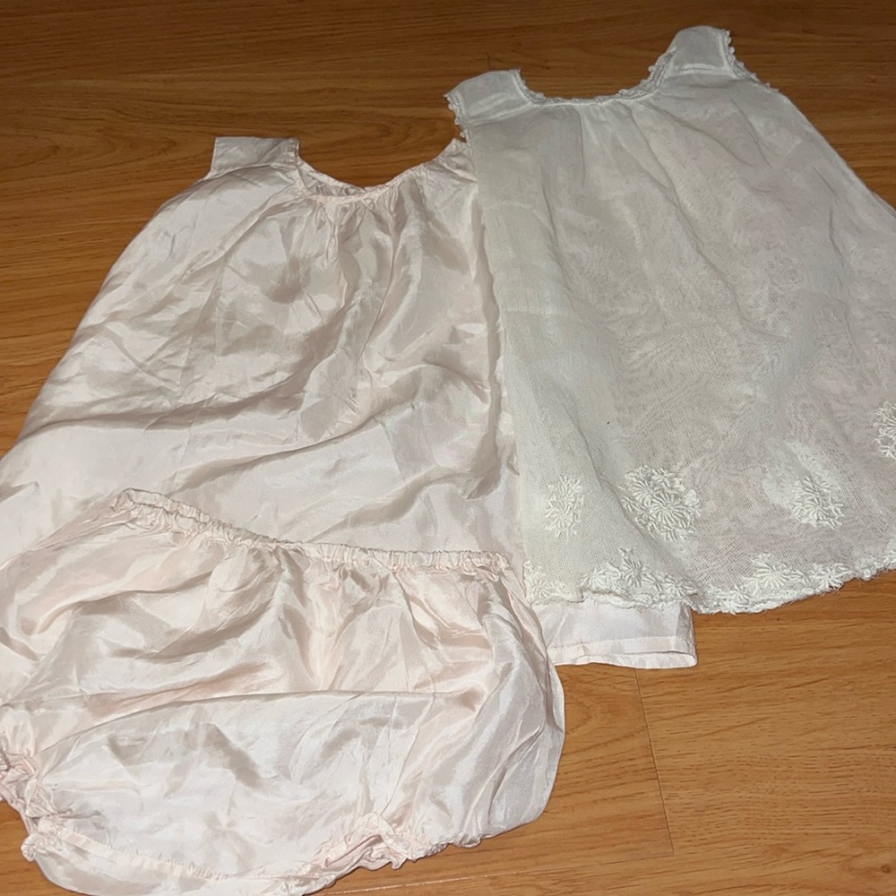 Bon Point dress , diaper cover 🍒 and coverlet dress